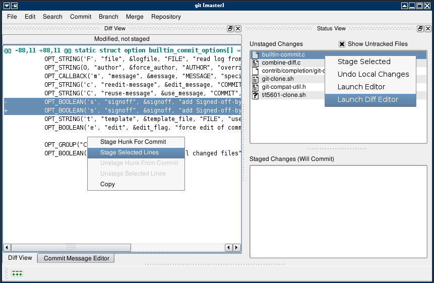 diff gui